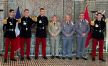 الملحق العسكري الفرنسي بالمغرب وأربعة ضباط متدربين في زيارة للأكاديمية الملكية العسكرية بمكناس