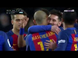 اهداف مباراة برشلونة 6-1 سبورتينغ خيخون 