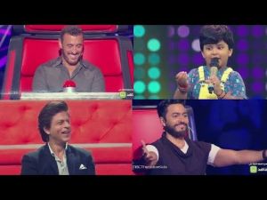 ‫طفل يغني هندي لاول مرة في the voice العرب بحضور شاروخان‬‎