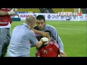 شجار بين حسين خرجة ولاعب برازيلي في الدوري القطري